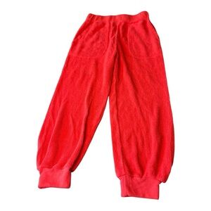 Sundry NWT size small red cherry patch‎ pocket Sherpa joggers